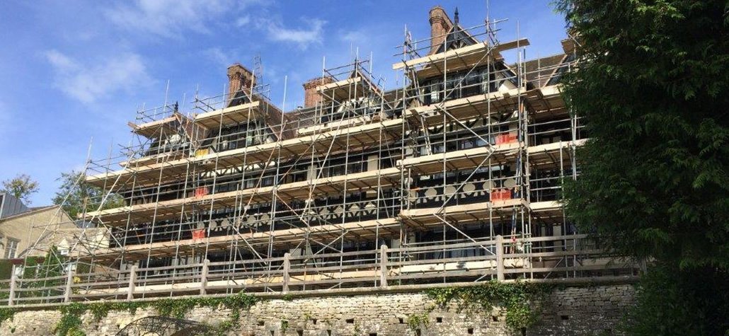 Domestic scaffolding on residential homes in Weston-super-Mare